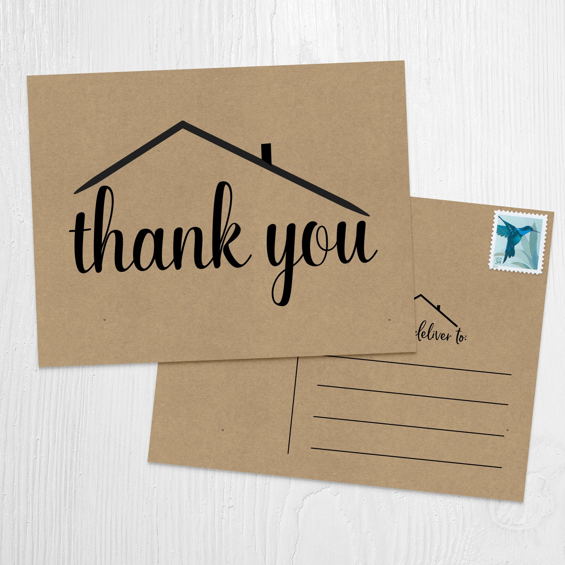 Real Estate Postcard, Thank You Cards, Greeting Cards, Real Estate Cards, Realtor, Handmade Cards, Real Estate, Thank You Postcard