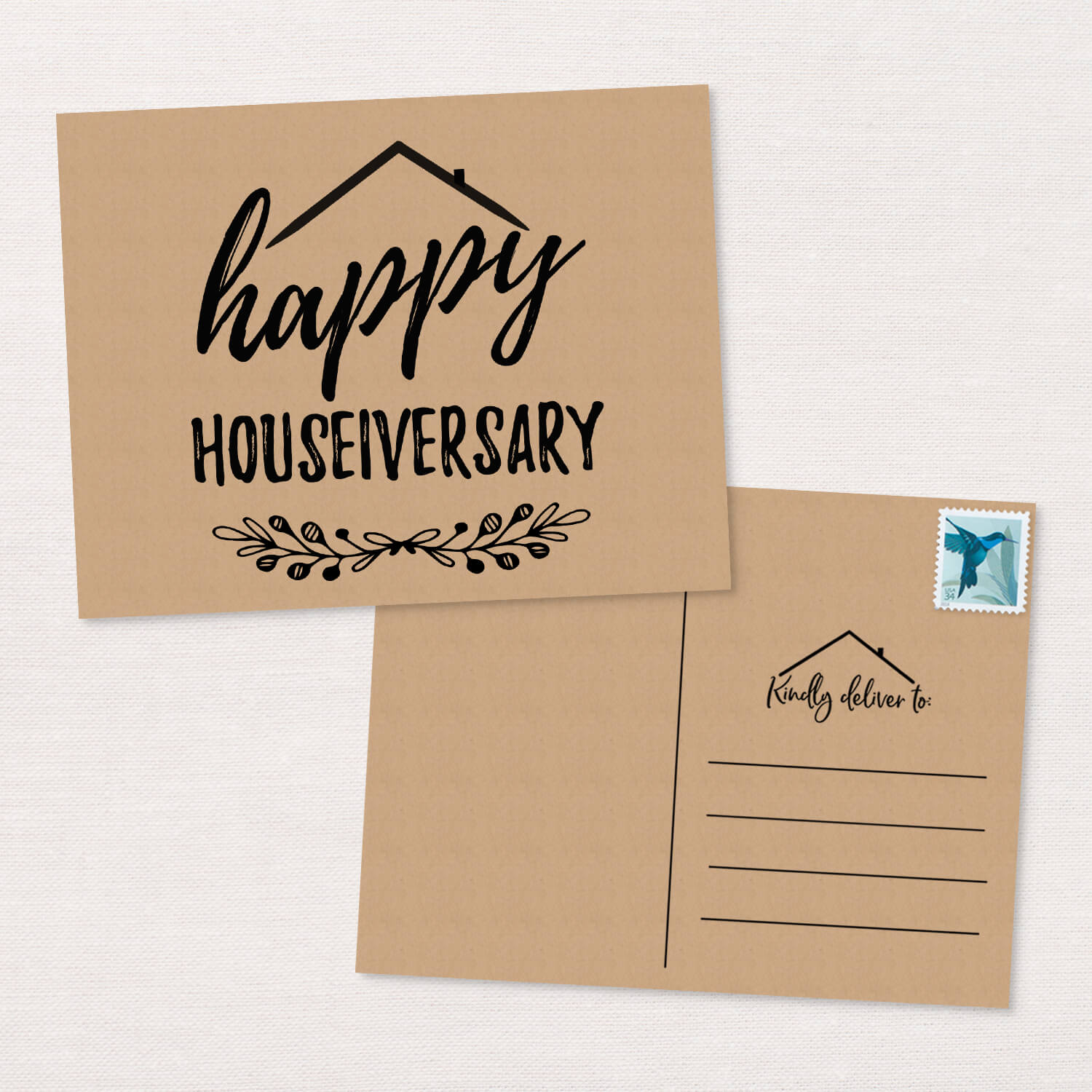 realtor note cards client home anniversary