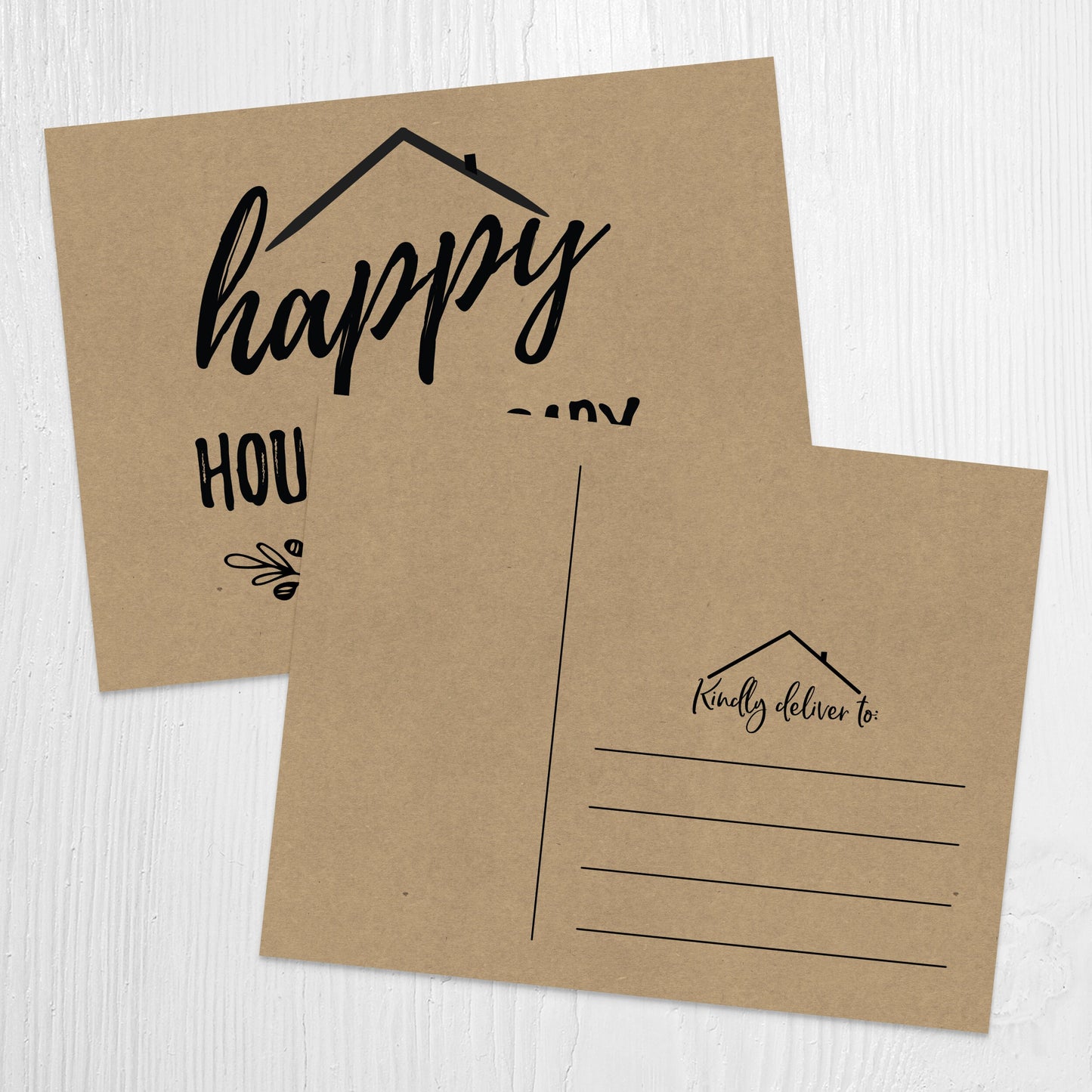 Real Estate Postcard, Happy Houseiversary, Anniversary Cards, Set of Cards, New Home, Handmade Cards, Home Anniversary